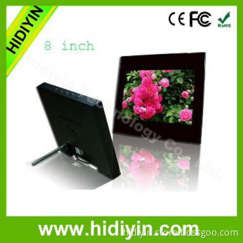 8 inch lcd memories vga input to digital photo frame motion sensor